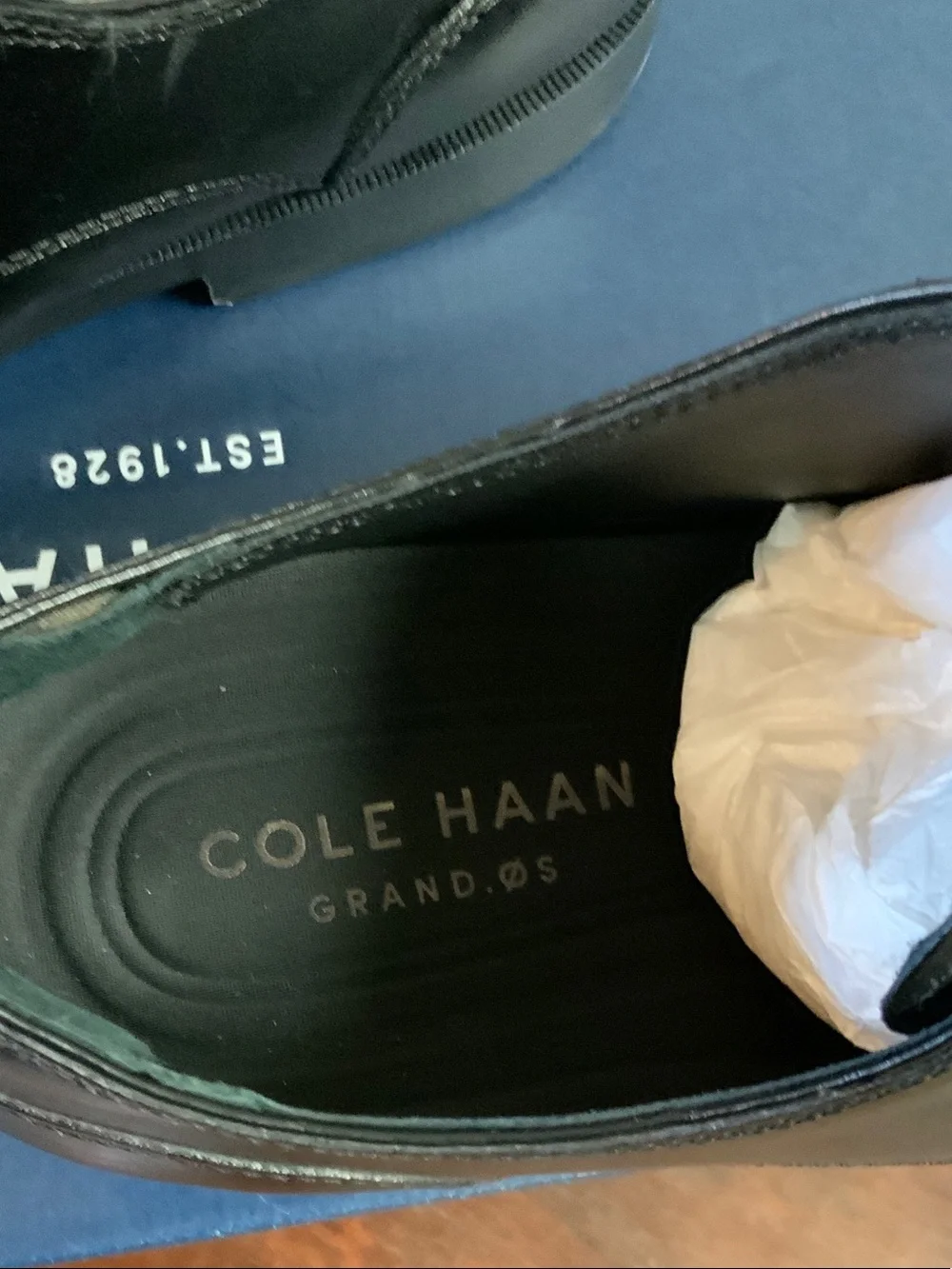Cole Haan Black Leather Cap-Toe Oxfords. #c23770JAY GRAND CAP OX